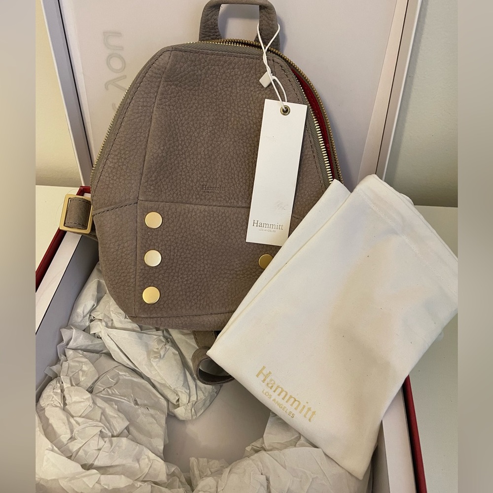 Hammitt Hunter 2 small backpack. Grey natural. NWT
